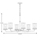 Progress Lighting Winslett Collection Brushed Nickel Six-Light Oval Chandelier (P400207-009)