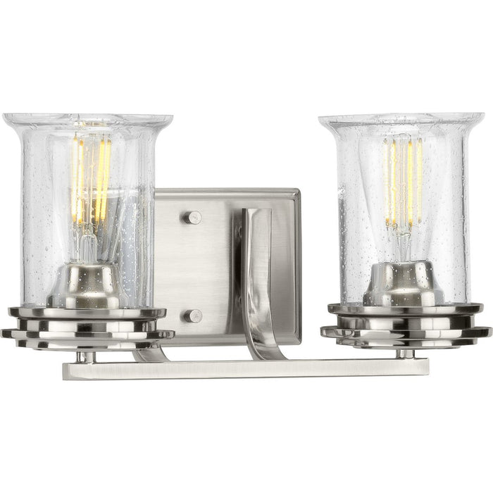 Progress Lighting Winslett Collection Brushed Nickel Two-Light Bath (P300273-009)