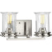 Progress Lighting Winslett Collection Brushed Nickel Two-Light Bath (P300273-009)