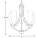 Progress Lighting Wisten Collection Five-Light Chandelier (P4436-09)