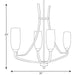 Progress Lighting Wisten Collection Four-Light Chandelier (P4435-09)