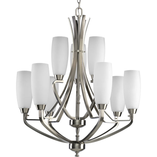 Progress Lighting Wisten Collection Nine-Light Two-Tier Chandelier (P4439-09)