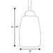 Progress Lighting Wisten Collection One-Light Mini-Pendant (P5108-09)