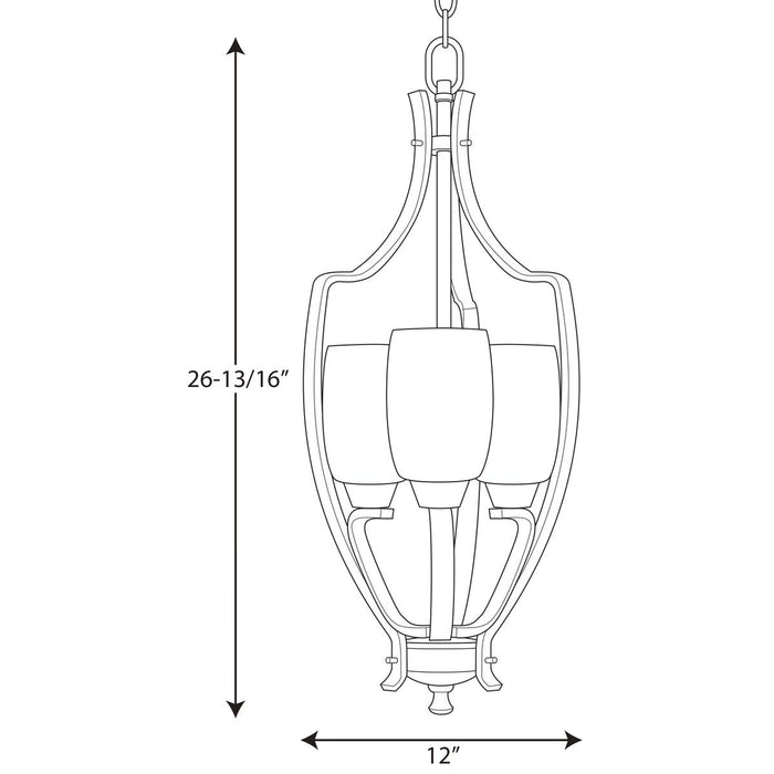 Progress Lighting Wisten Collection Three-Light Foyer (P3509-09)