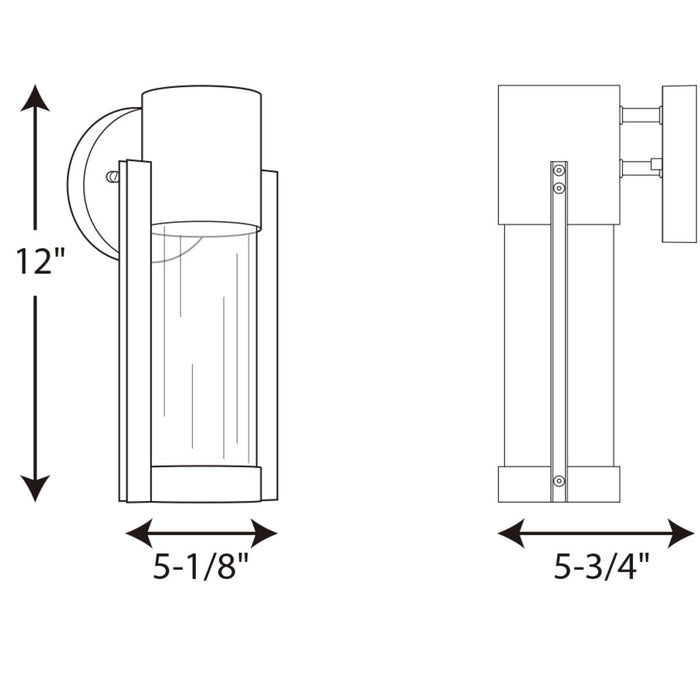 Progress Lighting Z-1030 Collection One-Light LED Small Wall Lantern 3000K (P560051-020-30)