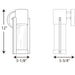 Progress Lighting Z-1030 Collection One-Light LED Small Wall Lantern 3000K (P560051-020-30)