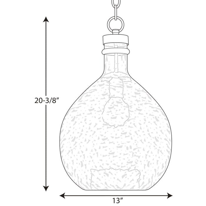 Progress Lighting Zin Collection One-Light Pendant (P500064-020)