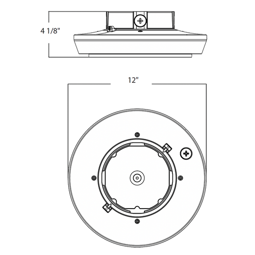 RAB Porto Field Adjustable LED Garage Light 55W/42W/30W 3500K/4000K/5000K Round On/Off Photocell Bronze (PRT55R)