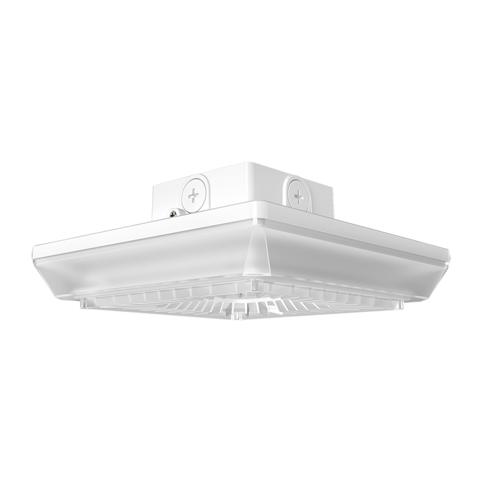 RAB Porto Field Adjustable LED Garage Light 55W/42W/30W 3500K/4000K/5000K Square On/Off Photocell Battery Backup White (PRT55SW/E)