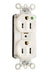 Pass and Seymour PlugTail Hospital Grade Compact Design Receptacle 15A/125V White (PT8200HW)