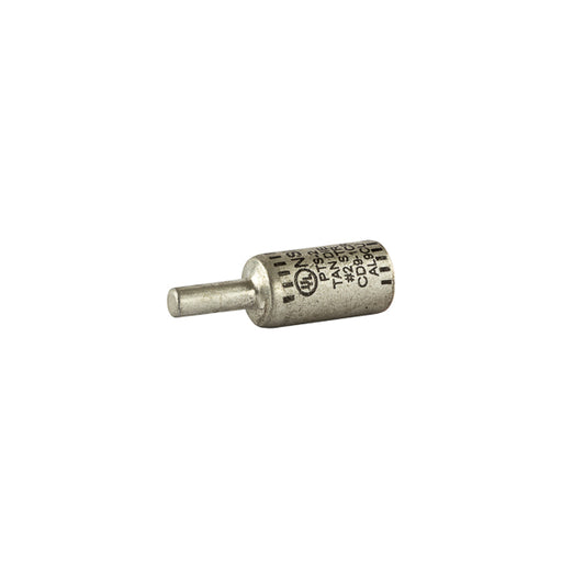 NSI Aluminum Tin Plated Pin Terminal 2 AWG Wire Size 4 AWG Solid Pin Aluminum/ Copper (PTS2)