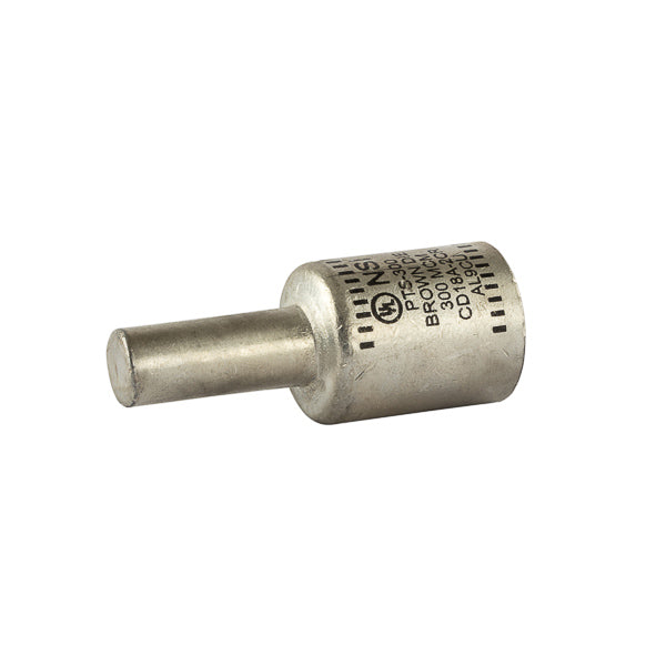 NSI Aluminum Tin Plated Pin Terminal 300 MCM Wire Size 4/0 AWG Solid Pin Aluminum/ Copper (PTS300)