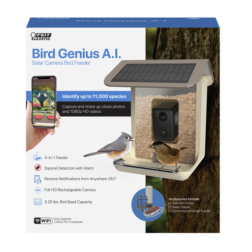 Feit Electric 2.5L Smart Solar Camera Bird Feeder (CAM/BIRD/WIFI)