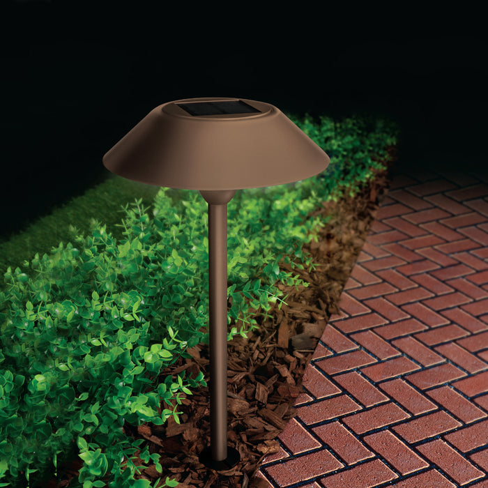 Feit Electric 12 Inch OneSync Landscape Bronze Solar Pathway Light CCT Selectable 2700K/3000K/4000K/5000K/6500K (PATH/SYNC/SOL/BZ/RP)