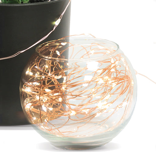 Feit Electric 30 Foot Rose Gold Wire Fairy String Lights (FY30-100/WW/ROSE)