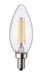 TCP LED Filament Lamp B11 25W Incandescent Replacement 4000K 3W Dimmable E12 Base Clear (FB11D2540EE12C)
