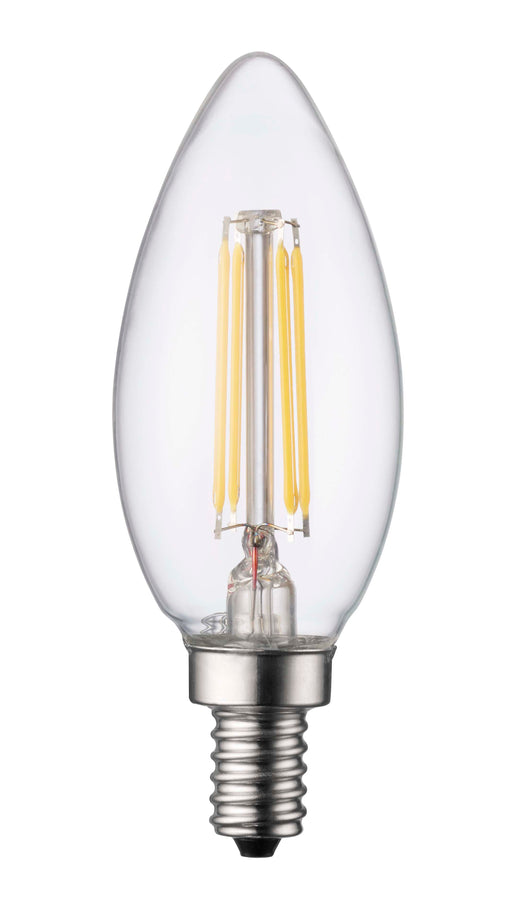 TCP LED Filament Lamp B11 25W Incandescent Replacement 4000K 3W Dimmable E12 Base Clear (FB11D2540EE12C)