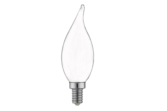 QLS 4W LED F10 2700K 320Lm 120V 80 CRI Candelabra E12 Base Dimmable Bulb (FF11D4027EE12W)