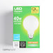 QLS 4W LED G25 2700K 350Lm 120V 80 CRI Medium E26 Base Dimmable Bulb (FG25D4027EW)