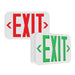 Exitronix Slim Thermoplastic Exit-NiCad Battery Universal Single/Double-Face Universal Red/Green Letters White 120/277V (QXS-U-WB-WH)
