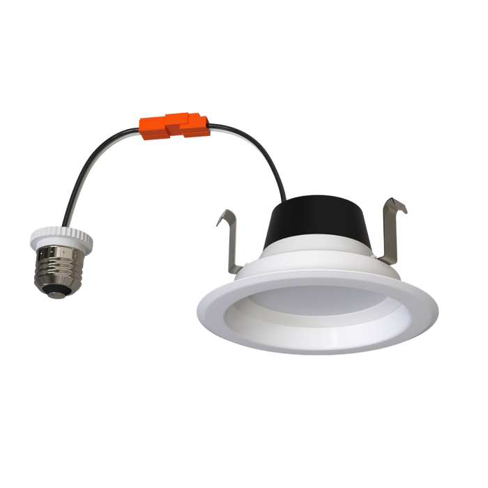 RAB 4 Inch LED Retrofit Downlight Wattage/CCT Selectable 7W/6W/5W 2700K/3000K/3500K/4000K/5000K Smooth Trim 90 CRI White (R34X-4)