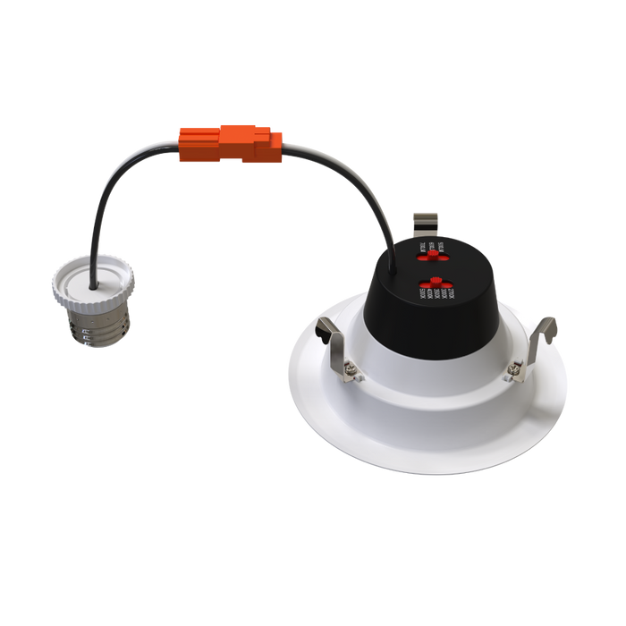 RAB 4 Inch LED Retrofit Downlight Wattage/CCT Selectable 7W/6W/5W 2700K/3000K/3500K/4000K/5000K Smooth Trim 90 CRI White (R34X-4)