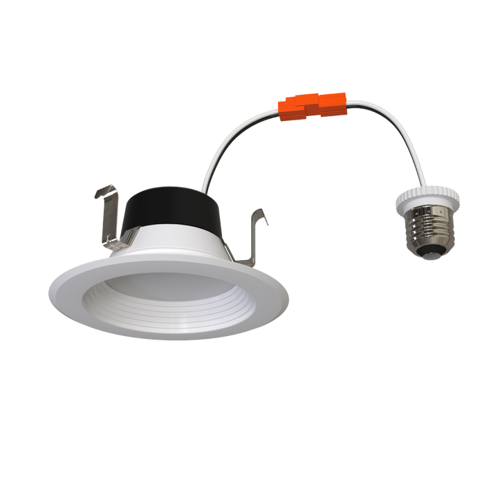 RAB 4 Inch LED Retrofit Downlight Wattage/CCT Selectable 7W/6W/5W 2700K/3000K/3500K/4000K/5000K Baffle Trim 90 CRI White (R34X-4B)