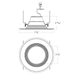 RAB 6 Inch LED Round Retrofit Downlight Wattage/CCT Selectable 14W/11W/7.5W 2700K/3000K/3500K/4000K/5000K 90 CRI 120V Black Baffle Trim (R34X-6B-B)