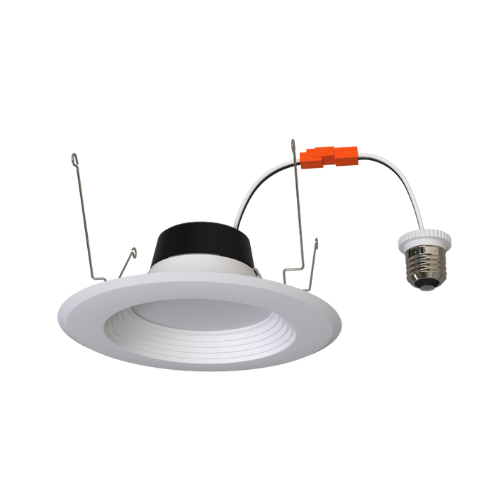 RAB 6 Inch LED Retrofit Downlight Wattage/CCT Selectable 14W/11W/7.5W 2700K/3000K/3500K/4000K/5000K Baffle Trim 90 CRI White (R34X-6B)