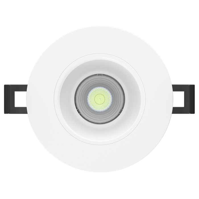 RAB 3 Inch LED Recessed Downlight 15W 90 CRI CCT Field Adjustable 2700K/3000K/3500K/4000K/5000K 120V Triac Dimming Round White Smooth Trim (R3-15)