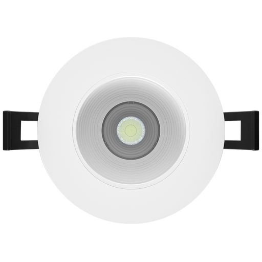 RAB 3 Inch LED Recessed Downlight 9W 90 CRI CCT Field Adjustable 2700K/3000K/3500K/4000K/5000K Triac Dimming Round White Baffle Trim (R3-9B)