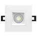RAB 3 Inch LED Recessed Downlight 9W 90 CRI CCT Field Adjustable 2700K/3000K/3500K/4000K/5000K Triac Dimming Square White Baffle Trim (R3S-9B)