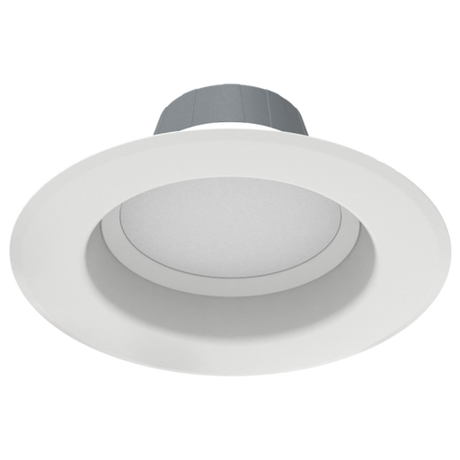 RAB Recessed HO 6 Inch Round E26 Base Metallic White 14W 1200Lm 5 CCT 90 CRI Triac Dimming (R6R149FA120WS)