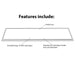 Feit Electric 1X4 Foot 50W Cool White 4000K Dimmable LED Flat Panel Ceiling Light (FP1X4/840/WH)