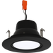 RAB 4 Inch LED Gimbal Retrofit Downlight 8W CCT Selectable 2700K/3000K/3500K/4000K/5000K 90 CRI Smooth Trim Black Finish (RA4R89FA120BS)