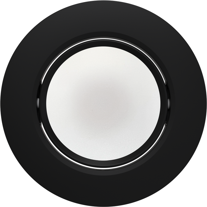 RAB 4 Inch LED Gimbal Retrofit Downlight 8W CCT Selectable 2700K/3000K/3500K/4000K/5000K 90 CRI Smooth Trim Black Finish (RA4R89FA120BS)