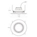 RAB 6 Inch LED Gimbal Retrofit Downlight 11W CCT Selectable 2700K/3000K/3500K/4000K/5000K 90 CRI Smooth Trim Black Finish (RA6R119FA120BS)