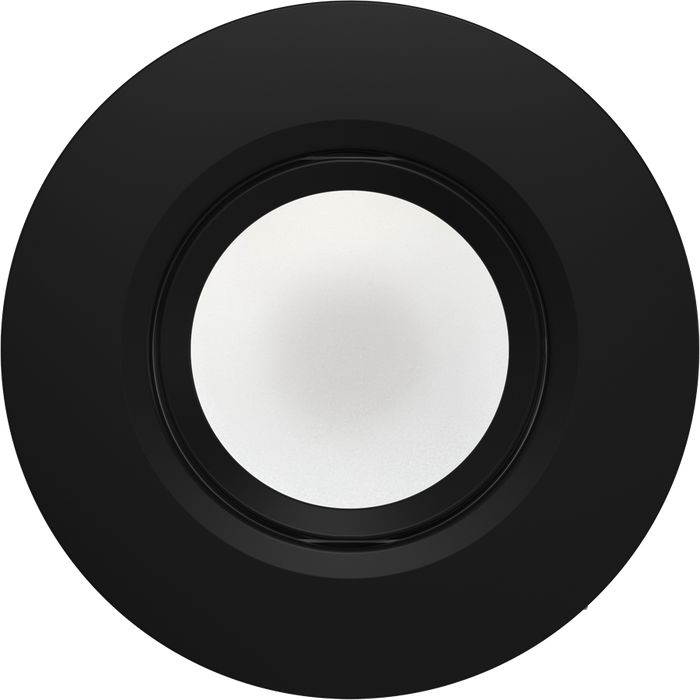 RAB 6 Inch LED Gimbal Retrofit Downlight 11W CCT Selectable 2700K/3000K/3500K/4000K/5000K 90 CRI Smooth Trim Black Finish (RA6R119FA120BS)