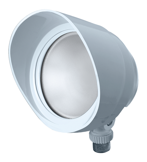 RAB Bullet Flood 12W Cool LED 120V With Hood And Lens White (BULLET12W)