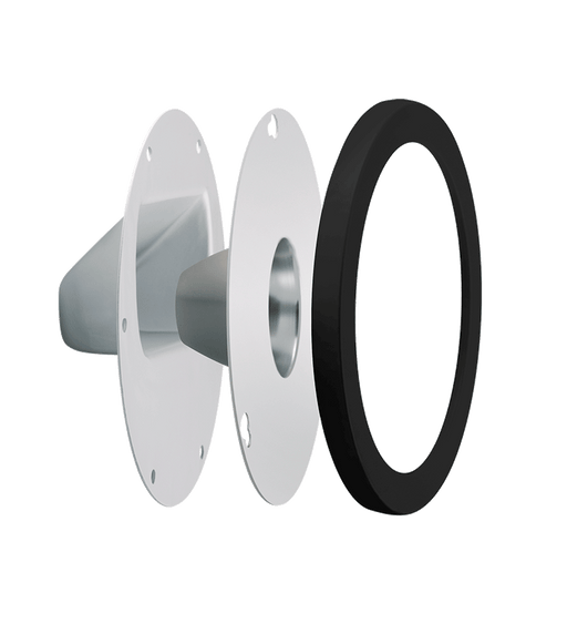RAB Clear Lens And Reflector Kit With Door Frame GNLED Black (LRFGNLEDB)