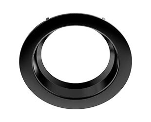 RAB Commercial Downlight Trim 8 Inch 33W Round Smooth Black (DLTRIM/C8R33S-B)