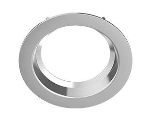 RAB Commercial Downlight Trim 8 Inch 33W Round Smooth Brushed Nickle (DLTRIM/C8R33S-BN)