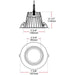 RAB Downlight Commercial 6 Inch 18W 1700Lm 80 CRI 3000K 120-277V (C6R18830UNVW)