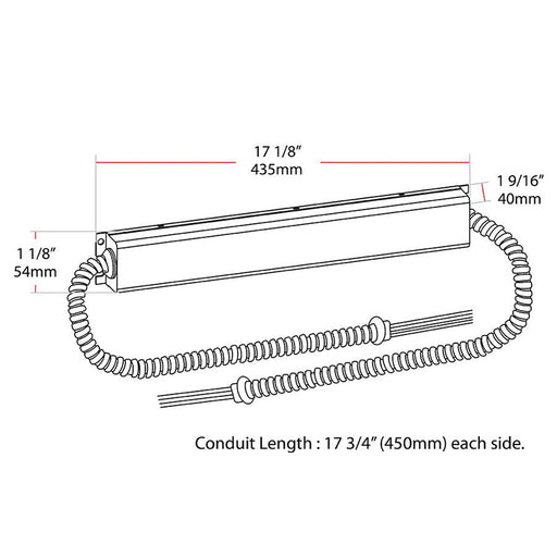 RAB Emergency Driver 100-277V 8W Input Output 25W 170VDC (DRI-25-EMGR-DC)
