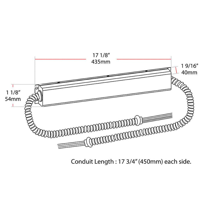 RAB Emergency Driver 100-277V 8W Input Output 25W 170VDC (DRI-25-EMGR-DC)