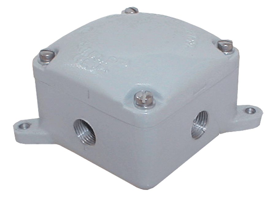 Rab exb explosionproof junction box 4 hubs 1 2 inch blank cover