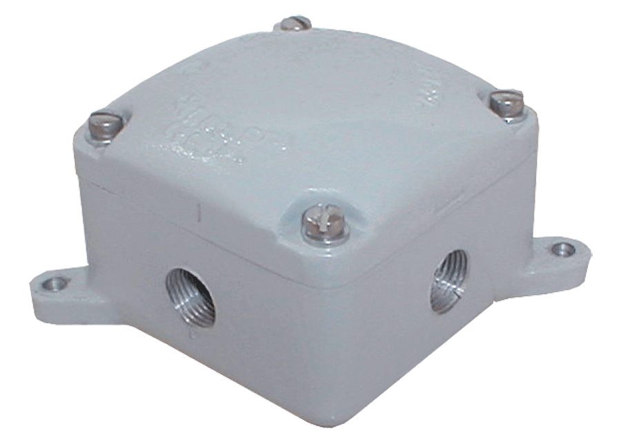 RAB Explosionproof Junction Box 4 Hubs 1/2 Inch Blank Cover (EXB)