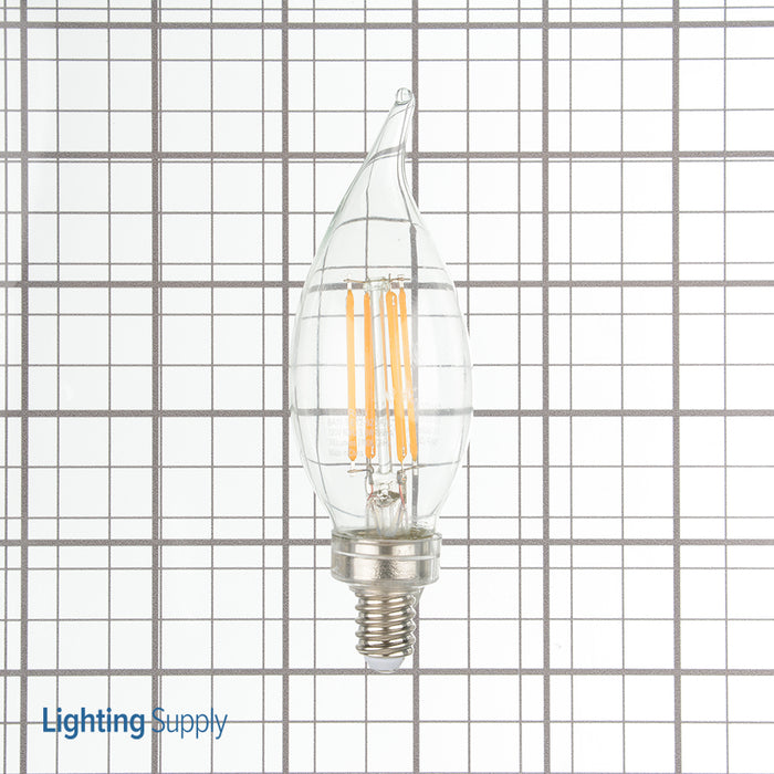 RAB Filament BA11 3.3W 40W Equivalent 300Lm E12 90 CRI 2700K Dimmable Clear (BA11-3-E12-927-F-C)