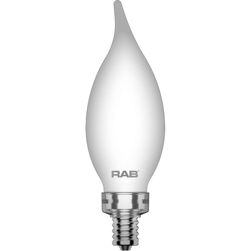 RAB Filament BA11 3.3W 40W Equivalent 300Lm E12 90 CRI 2700K Dimmable Frosted (BA11-3-E12-927-F-F)