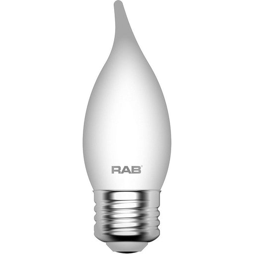 RAB Filament BA11 3.3W 40W Equivalent 300Lm E26 90 CRI 2700K Dimmable Frosted (BA11-3-E26-927-F-F)